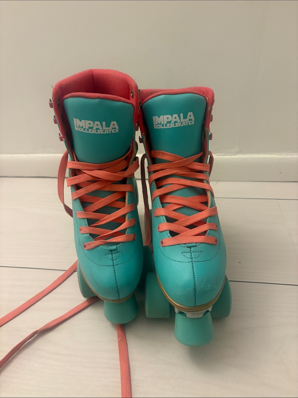 Impala Women's Teal & Coral Roller Skates - Picture 1 of 4